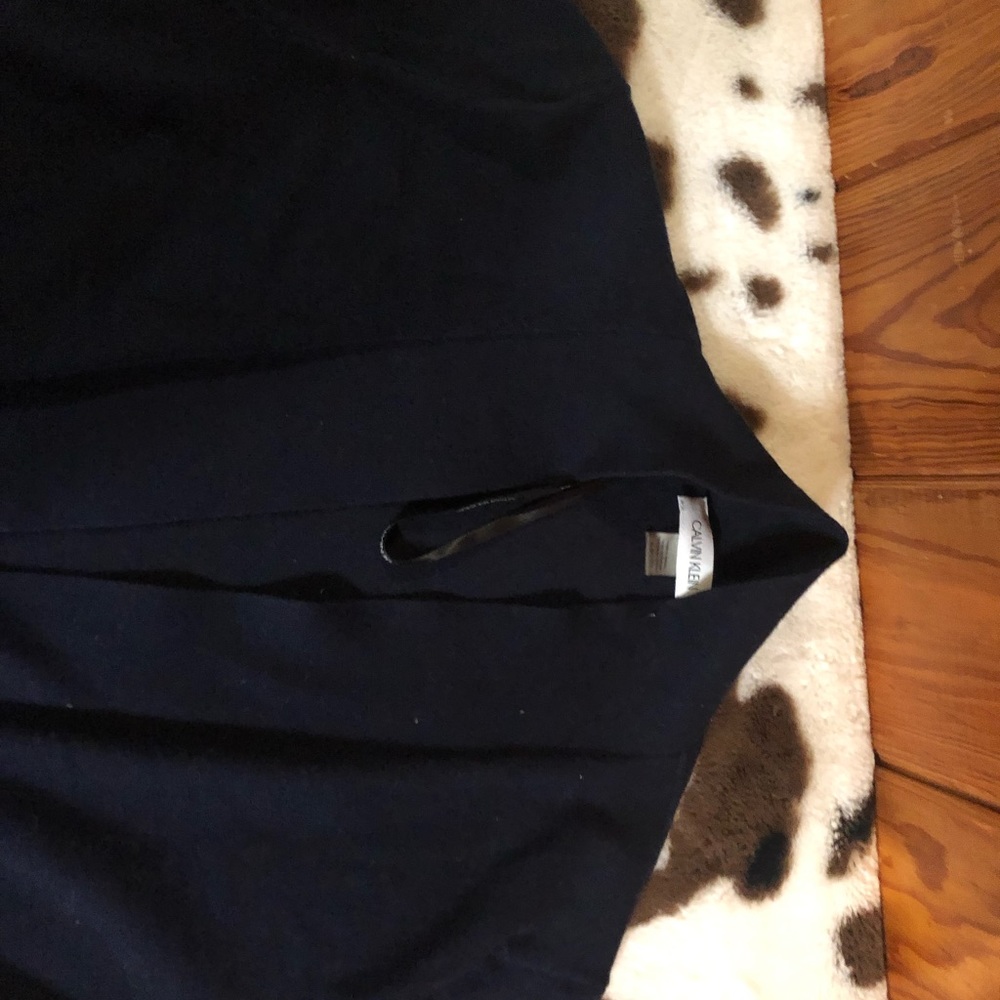 Calvin Klein navy blue dress sweater.